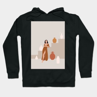 Bohemian Ceramics Woman Hoodie